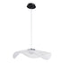 GloboStar® ACRYLICA 60975 Κρεμαστό Φωτιστικό Οροφής Design LED CCT 20W 2240lm 360° AC 220-240V - Εναλλαγή Φωτισμού μέσω Διακόπτη On/Off All In One Ψυχρό 6000k+Φυσικό 4500k+Θερμό 2700k Φ60cm - Μαύρο με Διάφανο Laser Designed Plexiglass - 3 Years Warranty - ledmania.gr