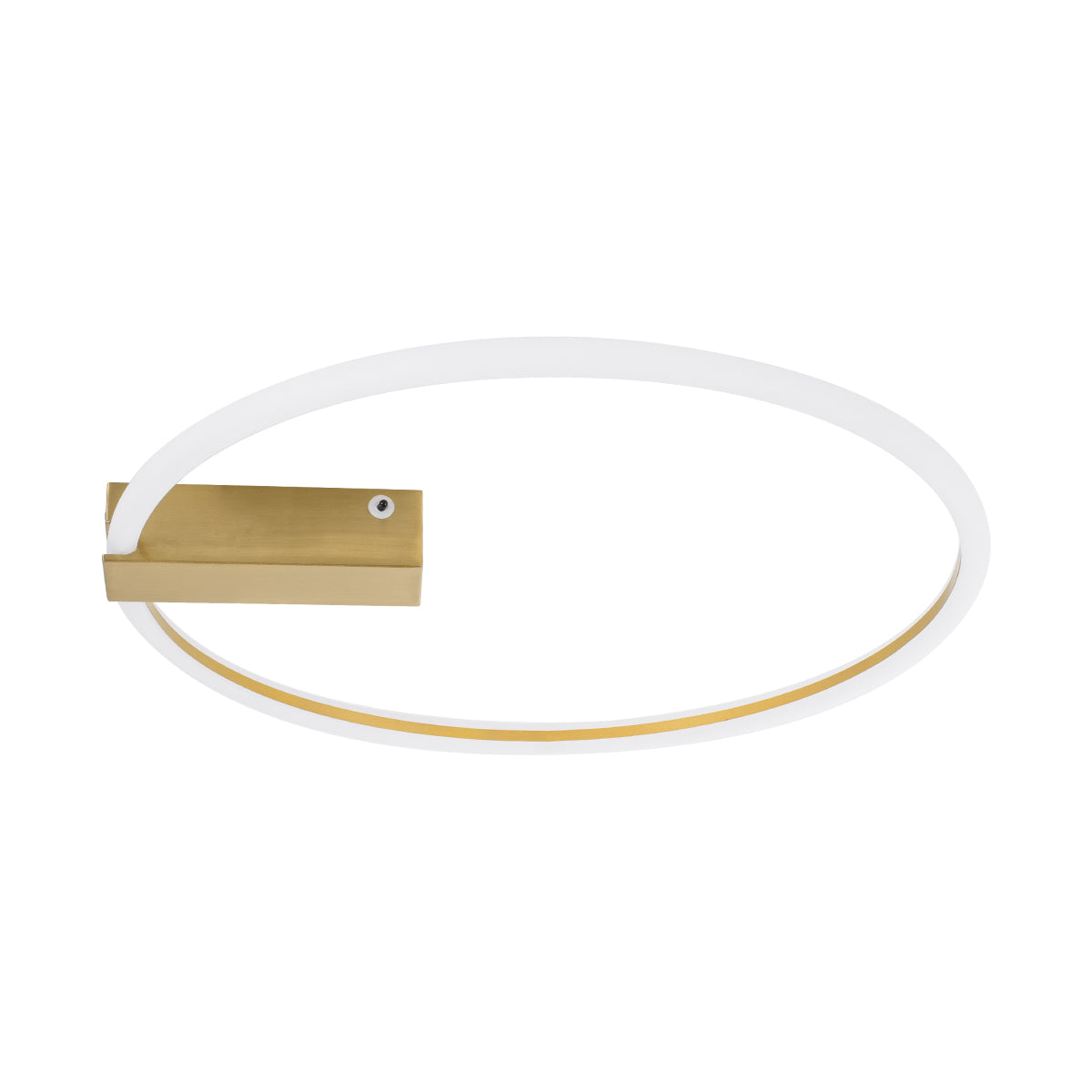 GloboStar® CINDERELLA 60982 Φωτιστικό Οροφής Δαχτυλίδι-Κύκλος LED CCT 30W 3360lm 360° AC 220-240V - Εναλλαγή Φωτισμού μέσω Τηλεχειριστηρίου All In One Ψυχρό 6000k+Φυσικό 4500k+Θερμό 2700k Dimmable Φ50cm - Χρυσό Βούρτσας - 3 Years Warranty - ledmania.gr