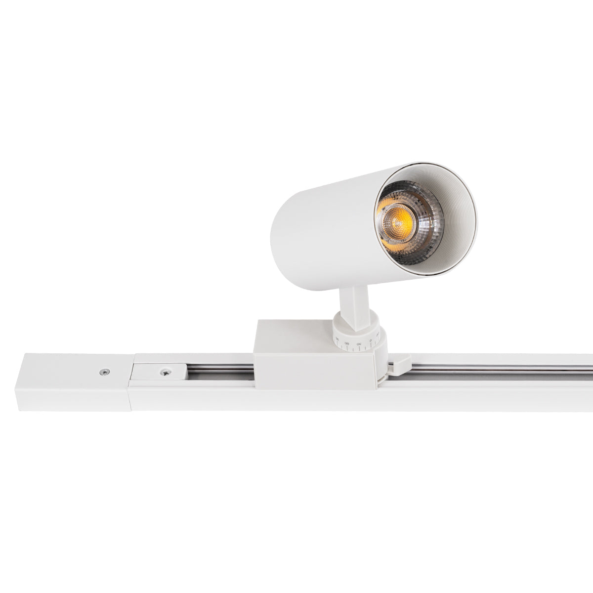 GloboStar® 2L-EUROTRACK 60985 Μονοφασική Ράγα 2 Καλωδίων για Σποτ Ράγας LED AC 220-240V IP20 Μ300 x Π3.4 x Υ2cm - EUROTRACK® System 1L+1N - Αλουμίνιο - Λευκό - 3 Μέτρα - 5 Χρόνια Εγγύηση - ledmania.gr