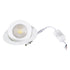GloboStar® LEXIS JOINT 60988 Χωνευτό LED Κινούμενο Spot Downlight 12W 1200lm 45° AC 220-240V IP44 Φ15.8cm x Υ4.1cm - Στρόγγυλο - Λευκό - Φυσικό Λευκό 4500K - Bridgelux Chip - TÜV Certified Driver - 5 Years Warranty - ledmania.gr