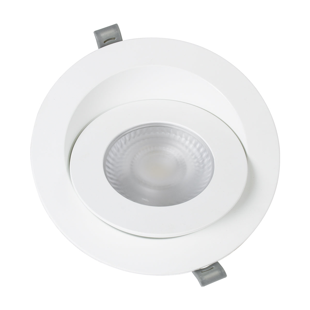 GloboStar® LEXIS JOINT 60988 Χωνευτό LED Κινούμενο Spot Downlight 12W 1200lm 45° AC 220-240V IP44 Φ15.8cm x Υ4.1cm - Στρόγγυλο - Λευκό - Φυσικό Λευκό 4500K - Bridgelux Chip - TÜV Certified Driver - 5 Years Warranty - ledmania.gr