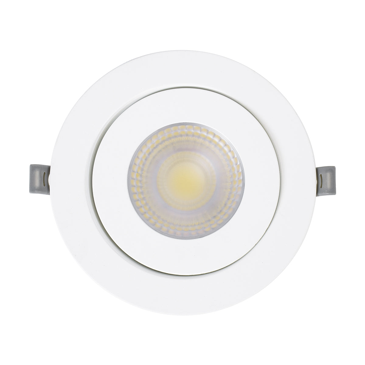 GloboStar® LEXIS JOINT 60988 Χωνευτό LED Κινούμενο Spot Downlight 12W 1200lm 45° AC 220-240V IP44 Φ15.8cm x Υ4.1cm - Στρόγγυλο - Λευκό - Φυσικό Λευκό 4500K - Bridgelux Chip - TÜV Certified Driver - 5 Years Warranty - ledmania.gr