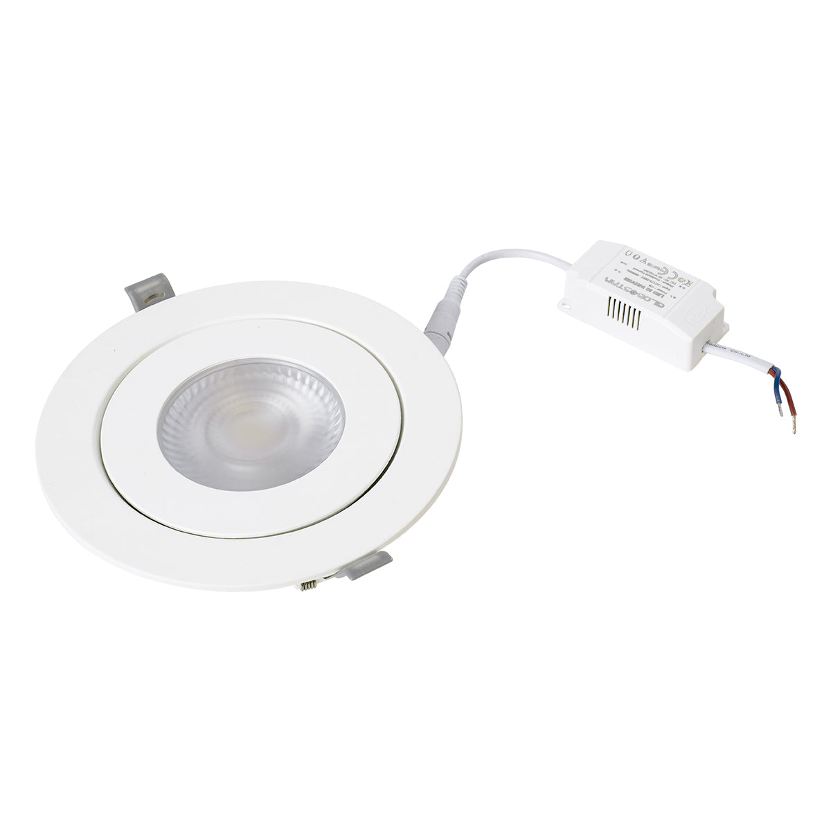 GloboStar® LEXIS JOINT 60988 Χωνευτό LED Κινούμενο Spot Downlight 12W 1200lm 45° AC 220-240V IP44 Φ15.8cm x Υ4.1cm - Στρόγγυλο - Λευκό - Φυσικό Λευκό 4500K - Bridgelux Chip - TÜV Certified Driver - 5 Years Warranty - ledmania.gr