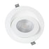 GloboStar® LEXIS JOINT 60989 Χωνευτό LED Κινούμενο Spot Downlight 12W 1140lm 45° AC 220-240V IP44 Φ15.8cm x Υ4.1cm - Στρόγγυλο - Λευκό - Θερμό Λευκό 2700K - Bridgelux Chip - TÜV Certified Driver - 5 Years Warranty - ledmania.gr