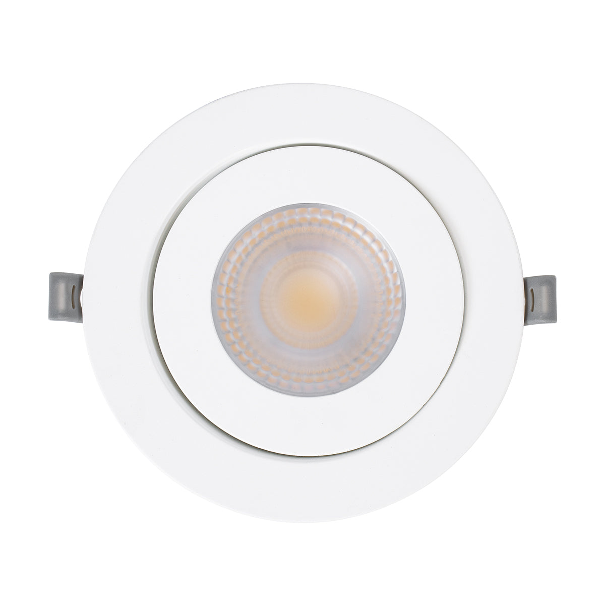GloboStar® LEXIS JOINT 60989 Χωνευτό LED Κινούμενο Spot Downlight 12W 1140lm 45° AC 220-240V IP44 Φ15.8cm x Υ4.1cm - Στρόγγυλο - Λευκό - Θερμό Λευκό 2700K - Bridgelux Chip - TÜV Certified Driver - 5 Years Warranty - ledmania.gr
