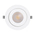 GloboStar® LEXIS JOINT 60989 Χωνευτό LED Κινούμενο Spot Downlight 12W 1140lm 45° AC 220-240V IP44 Φ15.8cm x Υ4.1cm - Στρόγγυλο - Λευκό - Θερμό Λευκό 2700K - Bridgelux Chip - TÜV Certified Driver - 5 Years Warranty - ledmania.gr