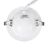GloboStar® LEXIS JOINT 60989 Χωνευτό LED Κινούμενο Spot Downlight 12W 1140lm 45° AC 220-240V IP44 Φ15.8cm x Υ4.1cm - Στρόγγυλο - Λευκό - Θερμό Λευκό 2700K - Bridgelux Chip - TÜV Certified Driver - 5 Years Warranty - ledmania.gr