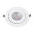 GloboStar® LEXIS JOINT 60989 Χωνευτό LED Κινούμενο Spot Downlight 12W 1140lm 45° AC 220-240V IP44 Φ15.8cm x Υ4.1cm - Στρόγγυλο - Λευκό - Θερμό Λευκό 2700K - Bridgelux Chip - TÜV Certified Driver - 5 Years Warranty - ledmania.gr