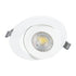 GloboStar® LEXIS JOINT 60990 Χωνευτό LED Κινούμενο Spot Downlight 7W 680lm 45° AC 220-240V IP44 Φ12cm x Υ3.1cm - Στρόγγυλο - Λευκό - Φυσικό Λευκό 4500K - Bridgelux Chip - TÜV Certified Driver - 5 Years Warranty - ledmania.gr