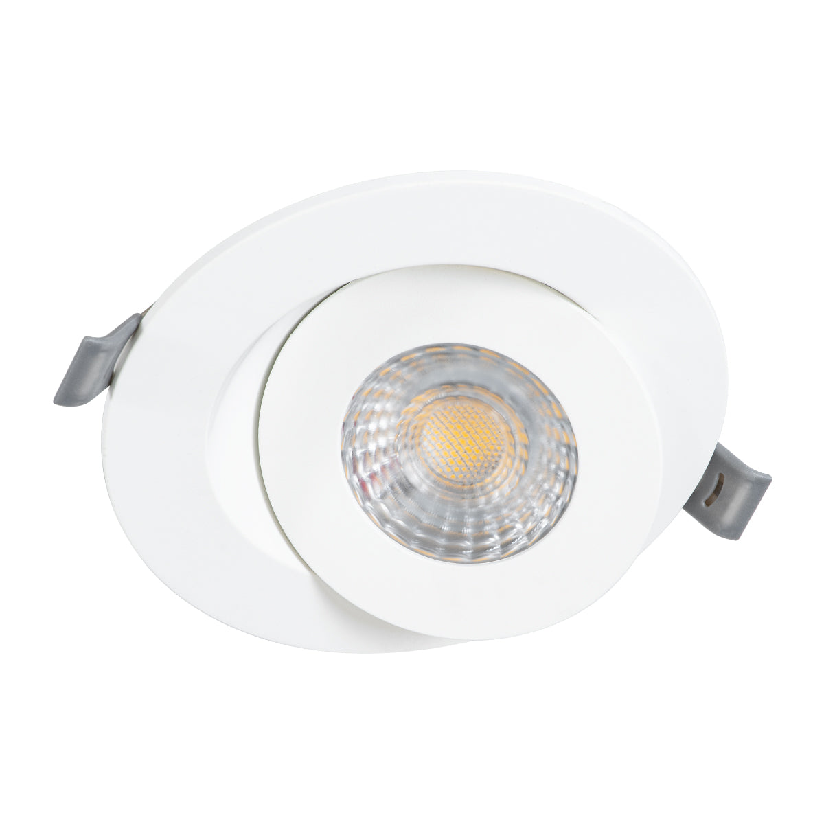 GloboStar® LEXIS JOINT 60991 Χωνευτό LED Κινούμενο Spot Downlight 7W 660lm 45° AC 220-240V IP44 Φ12cm x Υ3.1cm - Στρόγγυλο - Λευκό - Θερμό Λευκό 2700K - Bridgelux Chip - TÜV Certified Driver - 5 Years Warranty - ledmania.gr