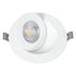 GloboStar® LEXIS JOINT 60991 Χωνευτό LED Κινούμενο Spot Downlight 7W 660lm 45° AC 220-240V IP44 Φ12cm x Υ3.1cm - Στρόγγυλο - Λευκό - Θερμό Λευκό 2700K - Bridgelux Chip - TÜV Certified Driver - 5 Years Warranty - ledmania.gr