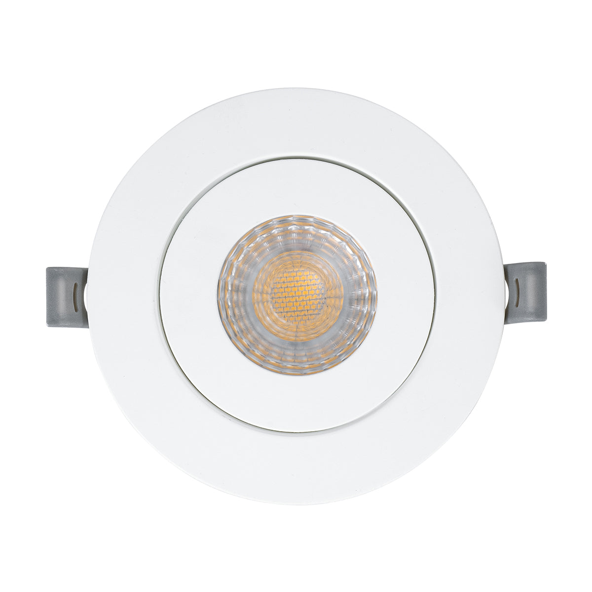 GloboStar® LEXIS JOINT 60991 Χωνευτό LED Κινούμενο Spot Downlight 7W 660lm 45° AC 220-240V IP44 Φ12cm x Υ3.1cm - Στρόγγυλο - Λευκό - Θερμό Λευκό 2700K - Bridgelux Chip - TÜV Certified Driver - 5 Years Warranty - ledmania.gr