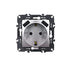PRIME ΠΡΙΖΑ ΣΟΥΚΟ ΑΣΦΑΛΕΙΑΣ 1x2P+E 16A 250VAC & 2 USB 5VDC 3.1A IP20 MAT ΑΛΟΥΜΙΝΙΟ - ledmania.gr