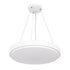 GloboStar® CASPER 61018 Κρεμαστή Πλαφονιέρα Οροφής LED CCT 76W 8372lm 120° AC 220-240V - Εναλλαγή Φωτισμού μέσω Τηλεχειριστηρίου All In One Ψυχρό Λευκό 6000k+Φυσικό Λευκό 4500k+Θερμό Λευκό 2700k Dimmable Φ45cm - Λευκό - 3 Years Warranty - ledmania.gr