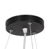 GloboStar® CASPER 61019 Κρεμαστή Πλαφονιέρα Οροφής LED CCT 76W 8372lm 120° AC 220-240V - Εναλλαγή Φωτισμού μέσω Τηλεχειριστηρίου All In One Ψυχρό Λευκό 6000k+Φυσικό Λευκό 4500k+Θερμό Λευκό 2700k Dimmable Φ45cm - Μαύρο - 3 Years Warranty - ledmania.gr
