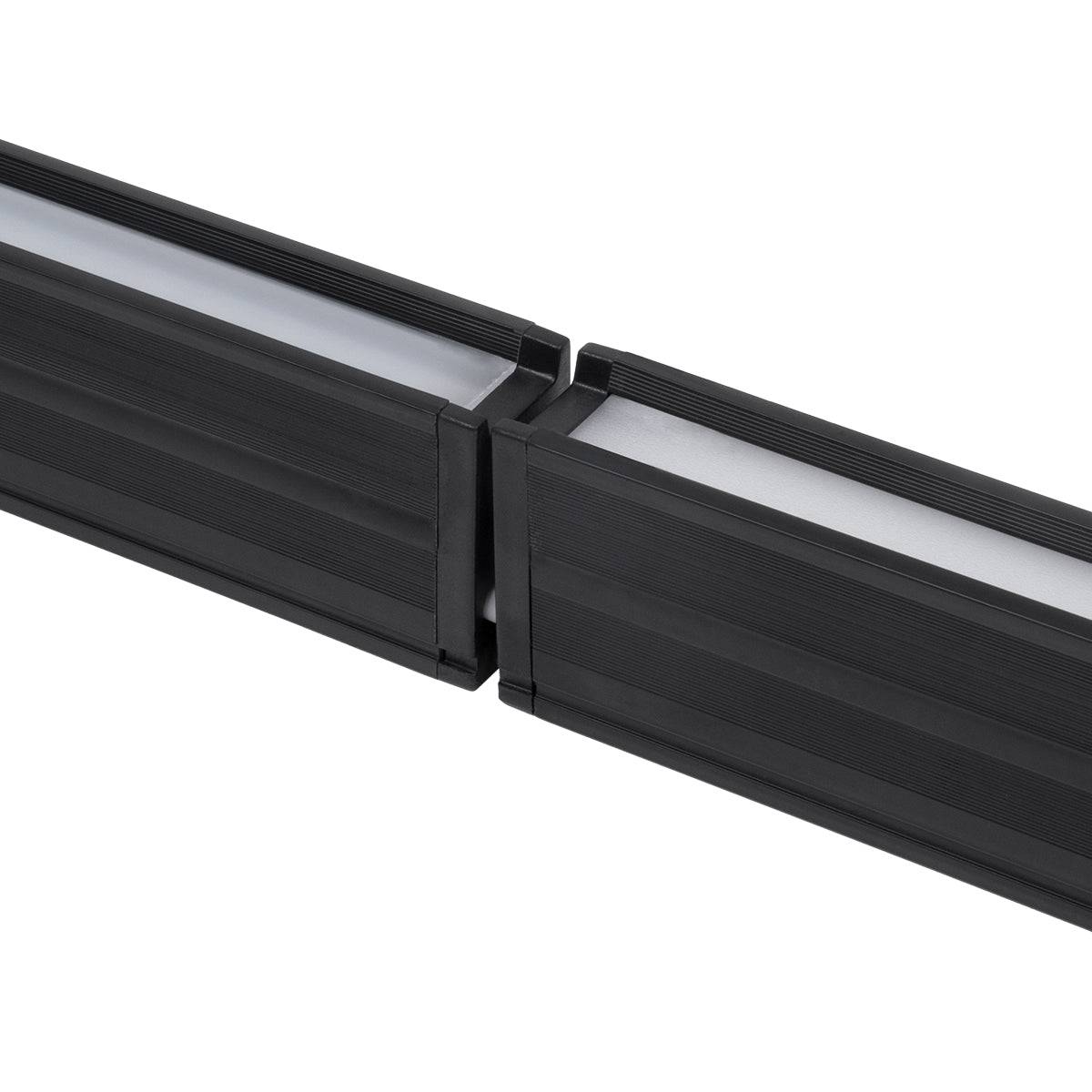 GloboStar® MARKET 61022-S Γραμμικό Φωτιστικό Οροφής Linear LED 18W 2170lm 60° AC 220-240V Μ120 x Π2 x Υ4cm Θερμό Λευκό 2700K - Μαύρο - 3 Years Warranty - ledmania.gr