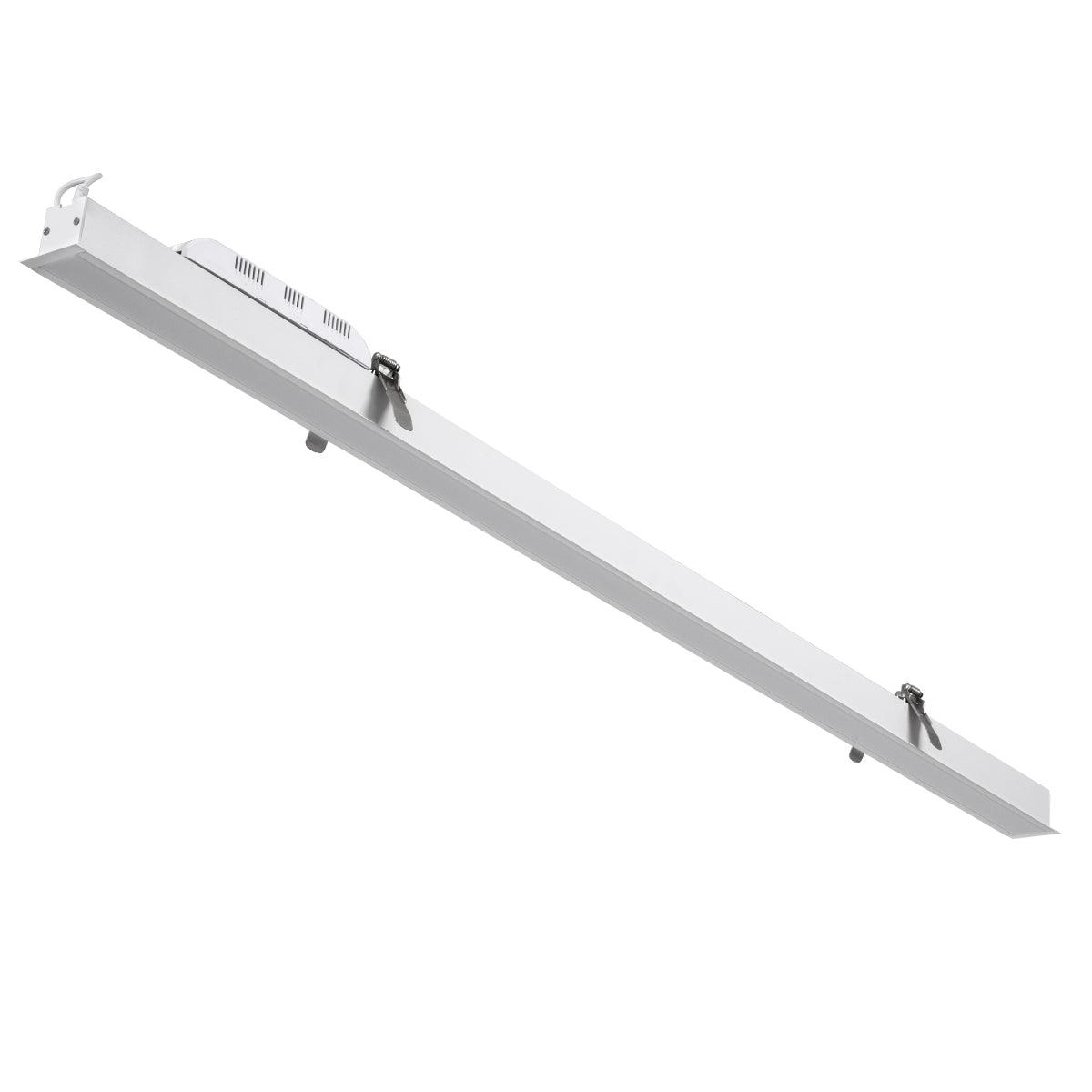 GloboStar® LUCA 61033 Γραμμικό Χωνευτό Φωτιστικό Linear LED CCT 54W 6500lm 120° AC 220-240V Μ121.5 x Π5 x Υ4cm - Εναλλαγή Φωτισμού μέσω Τηλεχειριστηρίου All In One Ψυχρό 6000k+Φυσικό 4500k+Θερμό 2700k Dimmable - Λευκό - 3 Years Warranty - ledmania.gr