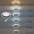 GloboStar® ARIANA 61035 Πλαφονιέρα Οροφής Κύκλος LED CCT 55W 6376lm 120° AC 220-240V - Εναλλαγή Φωτισμού μέσω Τηλεχειριστηρίου All In One Ψυχρό Λευκό 6000k+Φυσικό Λευκό 4500k+Θερμό Λευκό 2700k Dimmable Φ48cm - Λευκό - 3 Years Warranty - ledmania.gr