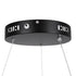 GloboStar® ARIANA 61037 Κρεμαστή Πλαφονιέρα Οροφής Κύκλος LED CCT 55W 6376lm 120° AC 220-240V - Εναλλαγή Φωτισμού μέσω Τηλεχειριστηρίου All In One Ψυχρό Λευκό 6000k+Φυσικό Λευκό 4500k+Θερμό Λευκό 2700k Dimmable Φ48cm - Μαύρο - 3 Years Warranty - ledmania.gr