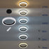 GloboStar® ARIANA 61039 Κρεμαστή Πλαφονιέρα Οροφής Κύκλος LED CCT 55W 6376lm 120° AC 220-240V - Εναλλαγή Φωτισμού μέσω Τηλεχειριστηρίου All In One Ψυχρό Λευκό 6000k+Φυσικό Λευκό 4500k+Θερμό Λευκό 2700k Dimmable Φ48cm - Ανθρακί - 3 Years Warrant - ledmania.gr
