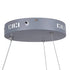 GloboStar® ARIANA 61039 Κρεμαστή Πλαφονιέρα Οροφής Κύκλος LED CCT 55W 6376lm 120° AC 220-240V - Εναλλαγή Φωτισμού μέσω Τηλεχειριστηρίου All In One Ψυχρό Λευκό 6000k+Φυσικό Λευκό 4500k+Θερμό Λευκό 2700k Dimmable Φ48cm - Ανθρακί - 3 Years Warrant - ledmania.gr