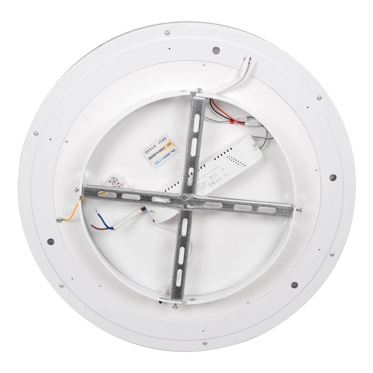 GloboStar® MELINA 61040 Πλαφονιέρα Οροφής Κύκλος LED CCT 55W 6376lm 120° AC 220-240V - Εναλλαγή Φωτισμού μέσω Τηλεχειριστηρίου All In One Ψυχρό Λευκό 6000k+Φυσικό Λευκό 4500k+Θερμό Λευκό 2700k Dimmable Φ48cm - Μαύρο - 3 Years Warranty - ledmania.gr