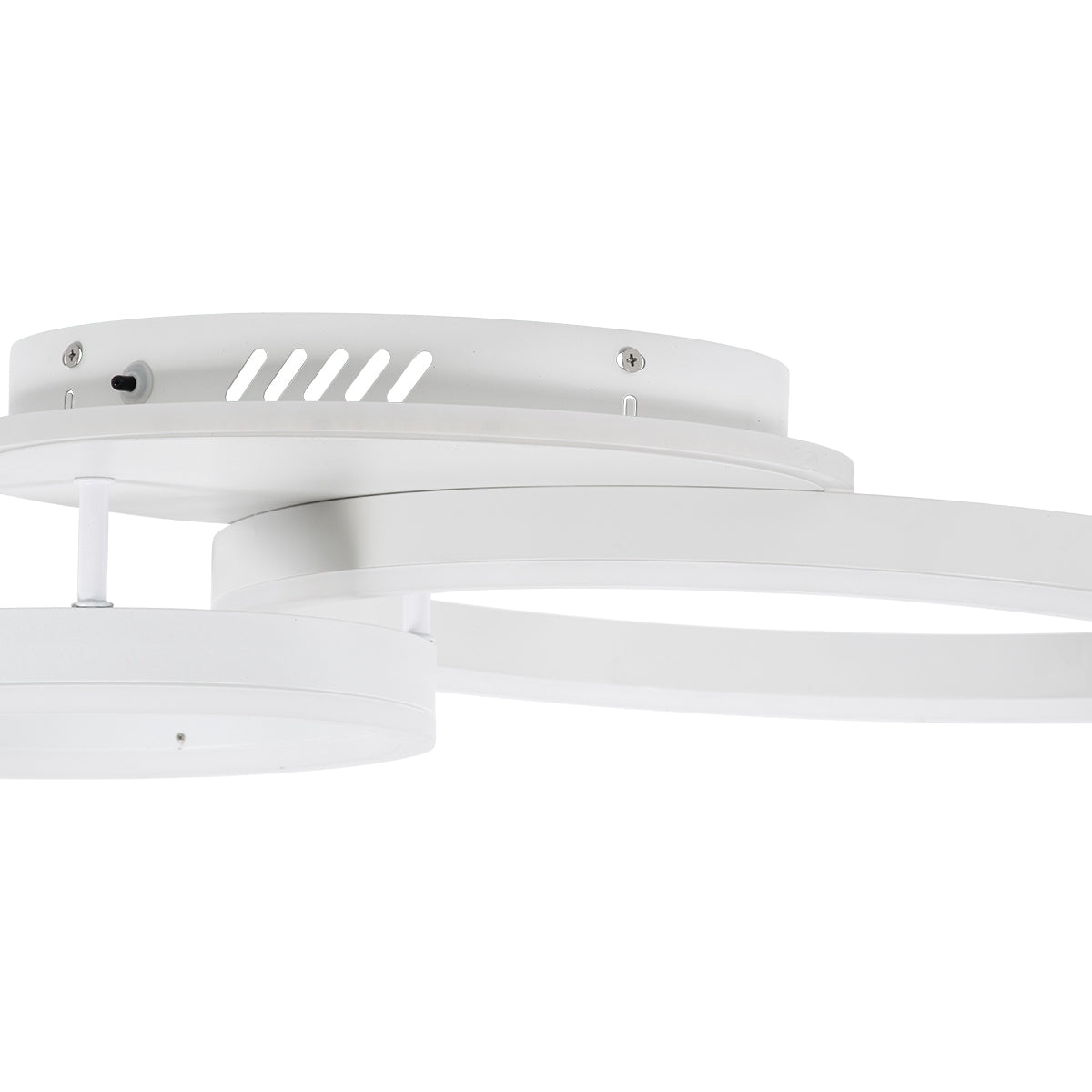 GloboStar® VENOM 61121 Φωτιστικό Οροφής Δαχτυλίδι-Κύκλος LED CCT 67W 8107lm 360° AC 220-240V - Εναλλαγή Φωτισμού μέσω Τηλεχειριστηρίου All In One Ψυχρό 6000k+Φυσικό 4500k+Θερμό 2700k Dimmable Φ25+40cm+BackLight - Λευκό - ledmania.gr