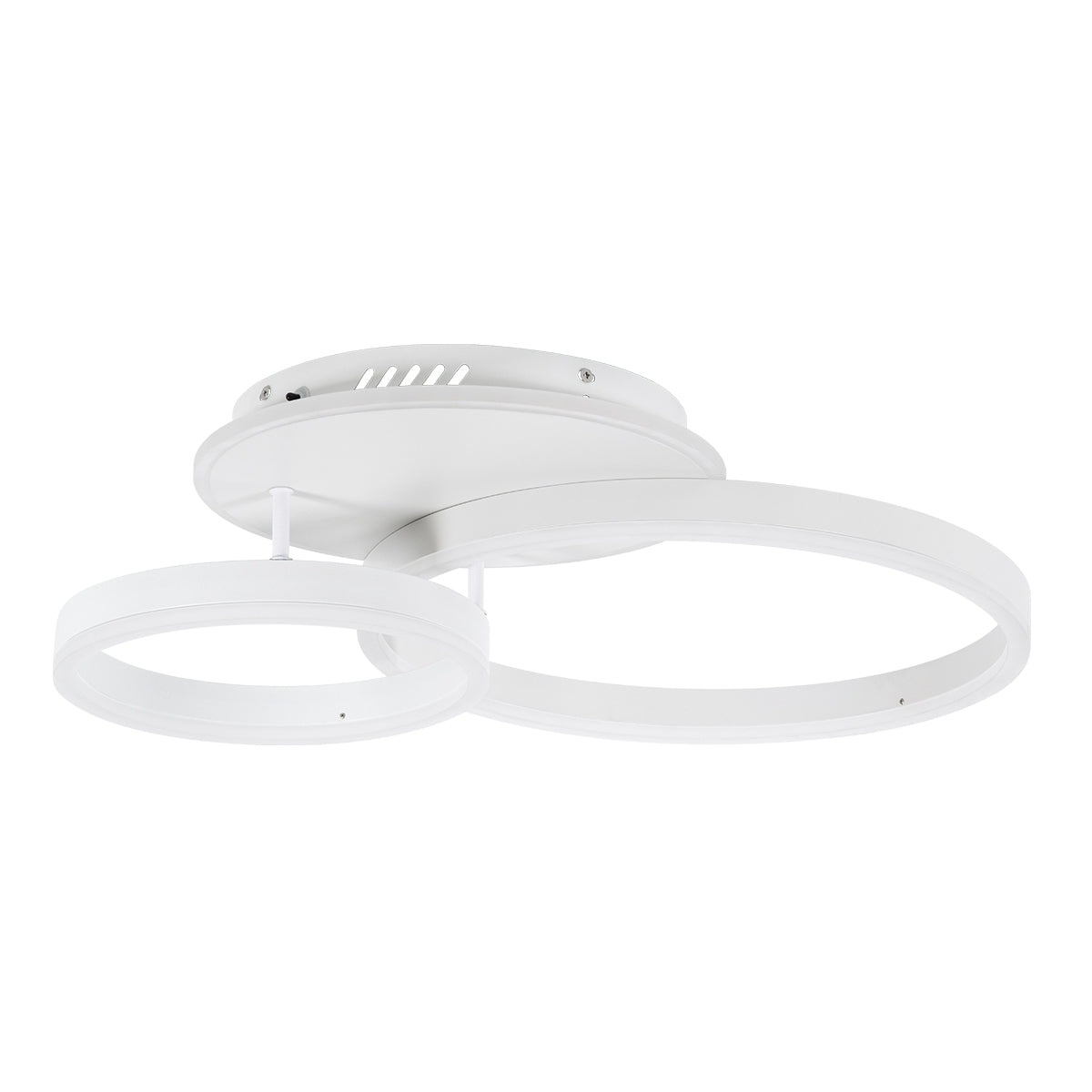GloboStar® VENOM 61121 Φωτιστικό Οροφής Δαχτυλίδι-Κύκλος LED CCT 67W 8107lm 360° AC 220-240V - Εναλλαγή Φωτισμού μέσω Τηλεχειριστηρίου All In One Ψυχρό 6000k+Φυσικό 4500k+Θερμό 2700k Dimmable Φ25+40cm+BackLight - Λευκό - ledmania.gr