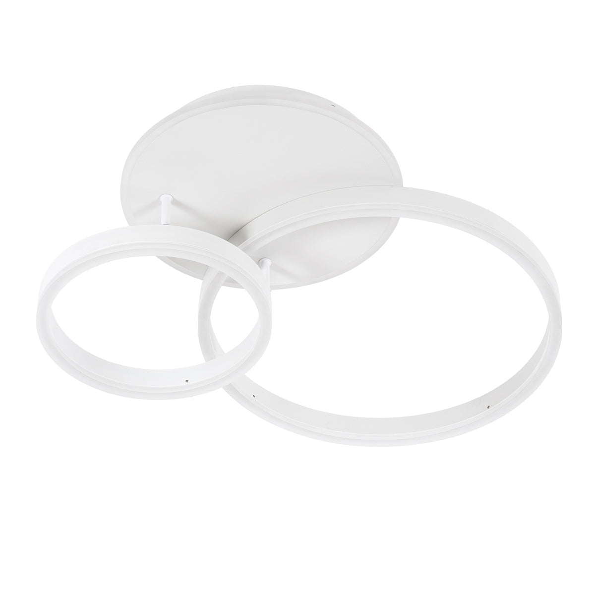 GloboStar® VENOM 61121 Φωτιστικό Οροφής Δαχτυλίδι-Κύκλος LED CCT 67W 8107lm 360° AC 220-240V - Εναλλαγή Φωτισμού μέσω Τηλεχειριστηρίου All In One Ψυχρό 6000k+Φυσικό 4500k+Θερμό 2700k Dimmable Φ25+40cm+BackLight - Λευκό - ledmania.gr