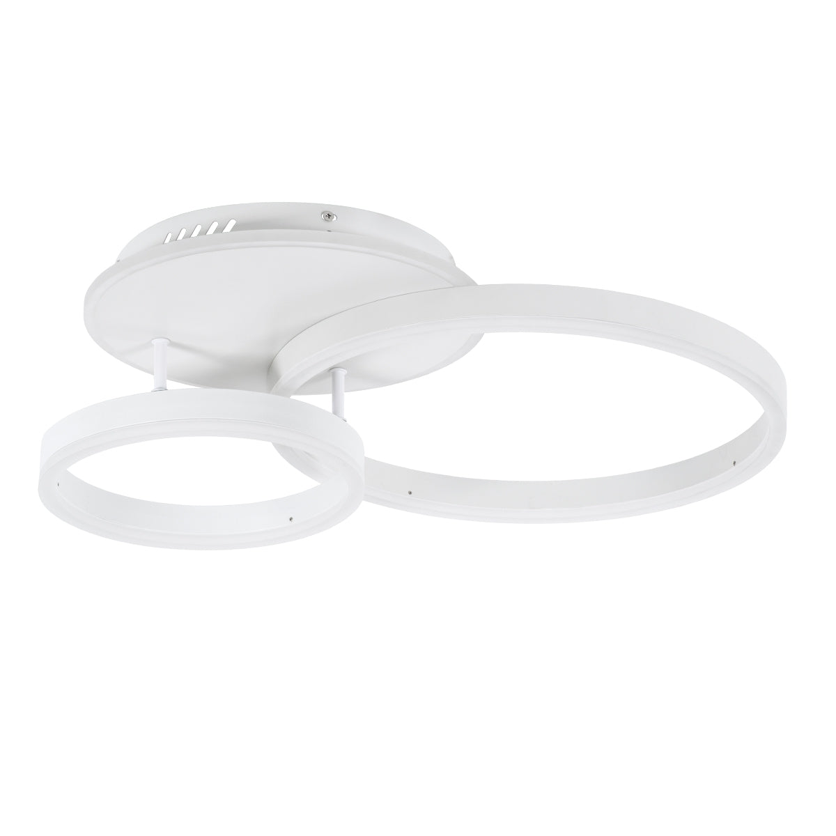 GloboStar® VENOM 61121 Φωτιστικό Οροφής Δαχτυλίδι-Κύκλος LED CCT 67W 8107lm 360° AC 220-240V - Εναλλαγή Φωτισμού μέσω Τηλεχειριστηρίου All In One Ψυχρό 6000k+Φυσικό 4500k+Θερμό 2700k Dimmable Φ25+40cm+BackLight - Λευκό - ledmania.gr