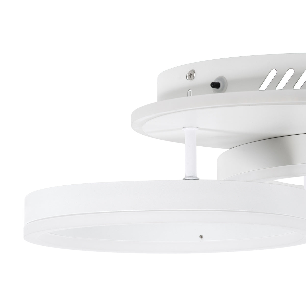 GloboStar® VENOM 61121 Φωτιστικό Οροφής Δαχτυλίδι-Κύκλος LED CCT 67W 8107lm 360° AC 220-240V - Εναλλαγή Φωτισμού μέσω Τηλεχειριστηρίου All In One Ψυχρό 6000k+Φυσικό 4500k+Θερμό 2700k Dimmable Φ25+40cm+BackLight - Λευκό - ledmania.gr