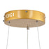 GloboStar® DIAMOND 61127 Κρεμαστό Φωτιστικό Δαχτυλίδι-Κύκλος LED CCT 20W 2356lm 360° AC 220-240V - Εναλλαγή Φωτισμού μέσω Τηλεχειριστηρίου All In One Ψυχρό 6000k+Φυσικό 4500k+Θερμό 2700k Dimmable Φ25cm - Χρυσό Βούρτσας - 3 Years Warranty - ledmania.gr