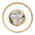 GloboStar® DIAMOND 61129 Κρεμαστό Φωτιστικό Δαχτυλίδι-Κύκλος LED CCT 30W 3513lm 360° AC 220-240V - Εναλλαγή Φωτισμού μέσω Τηλεχειριστηρίου All In One Ψυχρό 6000k+Φυσικό 4500k+Θερμό 2700k Dimmable Φ40cm - Χρυσό Βούρτσας - 3 Years Warranty - ledmania.gr