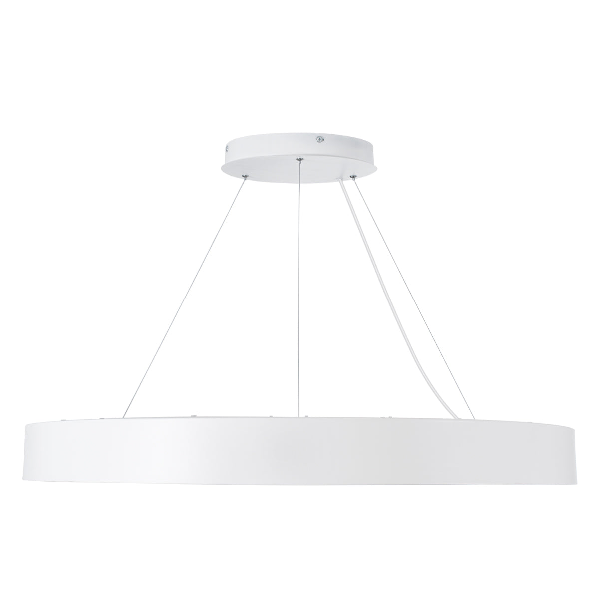 GloboStar® RA 61197 Κρεμαστό Φωτιστικό Δαχτυλίδι-Κύκλος LED CCT 75W 8250lm 120° AC 220-240V - Εναλλαγή Φωτισμού μέσω Τηλεχειριστηρίου All In One Ψυχρό 6000k+Φυσικό 4500k+Θερμό 2700k Dimmable Φ80cm - Λευκό - 3 Years Warranty - ledmania.gr