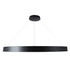 GloboStar® RA 61198 Κρεμαστό Φωτιστικό Δαχτυλίδι-Κύκλος LED CCT 100W 11020lm 120° AC 220-240V - Εναλλαγή Φωτισμού μέσω Τηλεχειριστηρίου All In One Ψυχρό 6000k+Φυσικό 4500k+Θερμό 2700k Dimmable Φ120cm - Μαύρο - 3 Years Warranty - ledmania.gr
