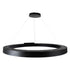GloboStar® RA 61198 Κρεμαστό Φωτιστικό Δαχτυλίδι-Κύκλος LED CCT 100W 11020lm 120° AC 220-240V - Εναλλαγή Φωτισμού μέσω Τηλεχειριστηρίου All In One Ψυχρό 6000k+Φυσικό 4500k+Θερμό 2700k Dimmable Φ120cm - Μαύρο - 3 Years Warranty - ledmania.gr