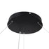 GloboStar® RA 61198 Κρεμαστό Φωτιστικό Δαχτυλίδι-Κύκλος LED CCT 100W 11020lm 120° AC 220-240V - Εναλλαγή Φωτισμού μέσω Τηλεχειριστηρίου All In One Ψυχρό 6000k+Φυσικό 4500k+Θερμό 2700k Dimmable Φ120cm - Μαύρο - 3 Years Warranty - ledmania.gr