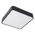 GloboStar® KAMALA 61206-P Κρεμαστή Πλαφονιέρα Οροφής LED CCT 67W 7370lm 120° AC 220-240V - Εναλλαγή Φωτισμού μέσω Τηλεχειριστηρίου All In One Ψυχρό 6000k+Φυσικό 4500k+Θερμό 2700k Dimmable Μ40 x Π40 x Υ8cm- Μαύρο - 3 Years Warranty - ledmania.gr