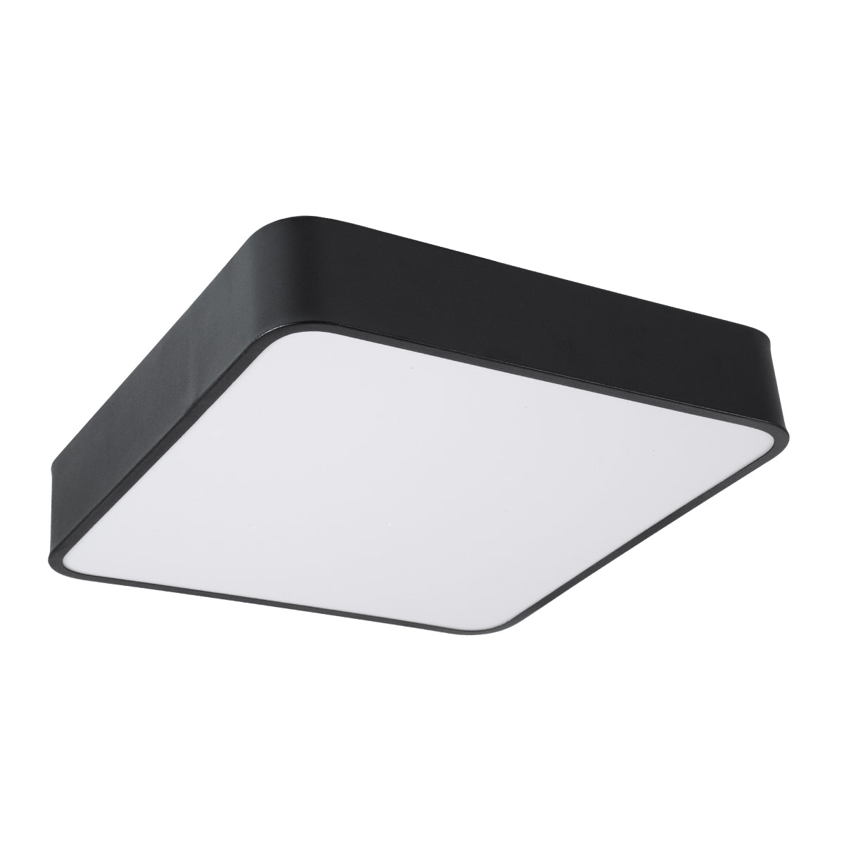 GloboStar® KAMALA 61206-S Πλαφονιέρα Οροφής LED CCT 67W 7370lm 120° AC 220-240V - Εναλλαγή Φωτισμού μέσω Τηλεχειριστηρίου All In One Ψυχρό 6000k+Φυσικό 4500k+Θερμό 2700k Dimmable Μ40 x Π40 x Υ8cm- Μαύρο - 3 Years Warranty - ledmania.gr