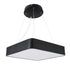 GloboStar® KAMALA 61206-P Κρεμαστή Πλαφονιέρα Οροφής LED CCT 67W 7370lm 120° AC 220-240V - Εναλλαγή Φωτισμού μέσω Τηλεχειριστηρίου All In One Ψυχρό 6000k+Φυσικό 4500k+Θερμό 2700k Dimmable Μ40 x Π40 x Υ8cm- Μαύρο - 3 Years Warranty - ledmania.gr