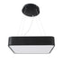 GloboStar® KAMALA 61206-P Κρεμαστή Πλαφονιέρα Οροφής LED CCT 67W 7370lm 120° AC 220-240V - Εναλλαγή Φωτισμού μέσω Τηλεχειριστηρίου All In One Ψυχρό 6000k+Φυσικό 4500k+Θερμό 2700k Dimmable Μ40 x Π40 x Υ8cm- Μαύρο - 3 Years Warranty - ledmania.gr