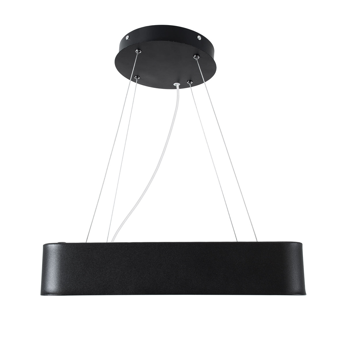 GloboStar® KAMALA 61206-P Κρεμαστή Πλαφονιέρα Οροφής LED CCT 67W 7370lm 120° AC 220-240V - Εναλλαγή Φωτισμού μέσω Τηλεχειριστηρίου All In One Ψυχρό 6000k+Φυσικό 4500k+Θερμό 2700k Dimmable Μ40 x Π40 x Υ8cm- Μαύρο - 3 Years Warranty - ledmania.gr