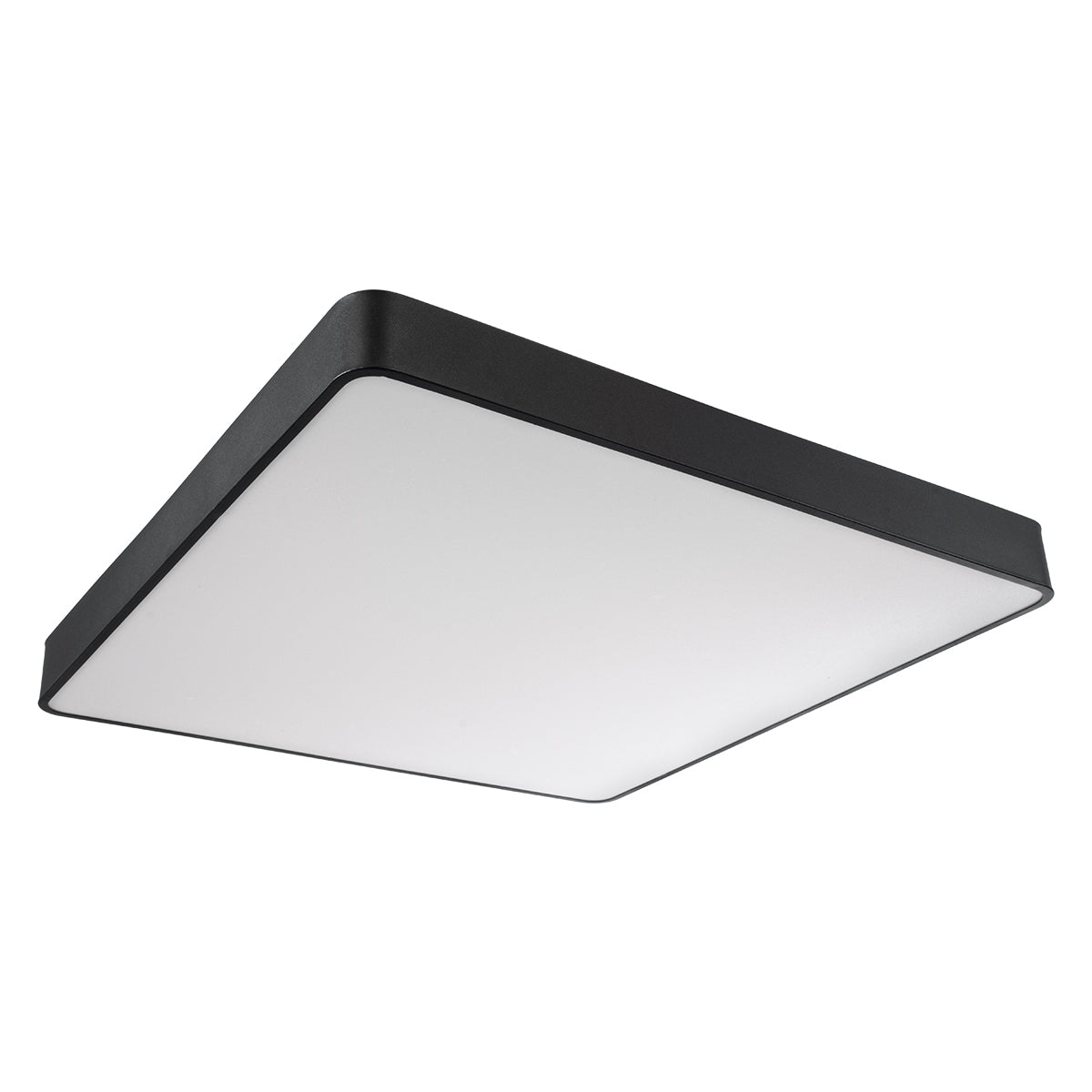 GloboStar® KAMALA 61210-P Κρεμαστή Πλαφονιέρα Οροφής LED CCT 100W 11020lm 120° AC 220-240V - Εναλλαγή Φωτισμού μέσω Τηλεχειριστηρίου All In One Ψυχρό 6000k+Φυσικό 4500k+Θερμό 2700k Dimmable Μ80 x Π80 x Υ8cm- Μαύρο - 3 Years Warranty - ledmania.gr