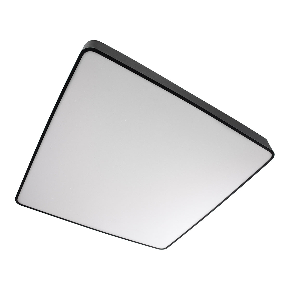 GloboStar® KAMALA 61210-P Κρεμαστή Πλαφονιέρα Οροφής LED CCT 100W 11020lm 120° AC 220-240V - Εναλλαγή Φωτισμού μέσω Τηλεχειριστηρίου All In One Ψυχρό 6000k+Φυσικό 4500k+Θερμό 2700k Dimmable Μ80 x Π80 x Υ8cm- Μαύρο - 3 Years Warranty - ledmania.gr