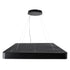 GloboStar® KAMALA 61210-S Πλαφονιέρα Οροφής LED CCT 100W 11020lm 120° AC 220-240V - Εναλλαγή Φωτισμού μέσω Τηλεχειριστηρίου All In One Ψυχρό 6000k+Φυσικό 4500k+Θερμό 2700k Dimmable Μ80 x Π80 x Υ8cm- Μαύρο - 3 Years Warranty - ledmania.gr
