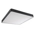 GloboStar® KAMALA 61210-S Πλαφονιέρα Οροφής LED CCT 100W 11020lm 120° AC 220-240V - Εναλλαγή Φωτισμού μέσω Τηλεχειριστηρίου All In One Ψυχρό 6000k+Φυσικό 4500k+Θερμό 2700k Dimmable Μ80 x Π80 x Υ8cm- Μαύρο - 3 Years Warranty - ledmania.gr