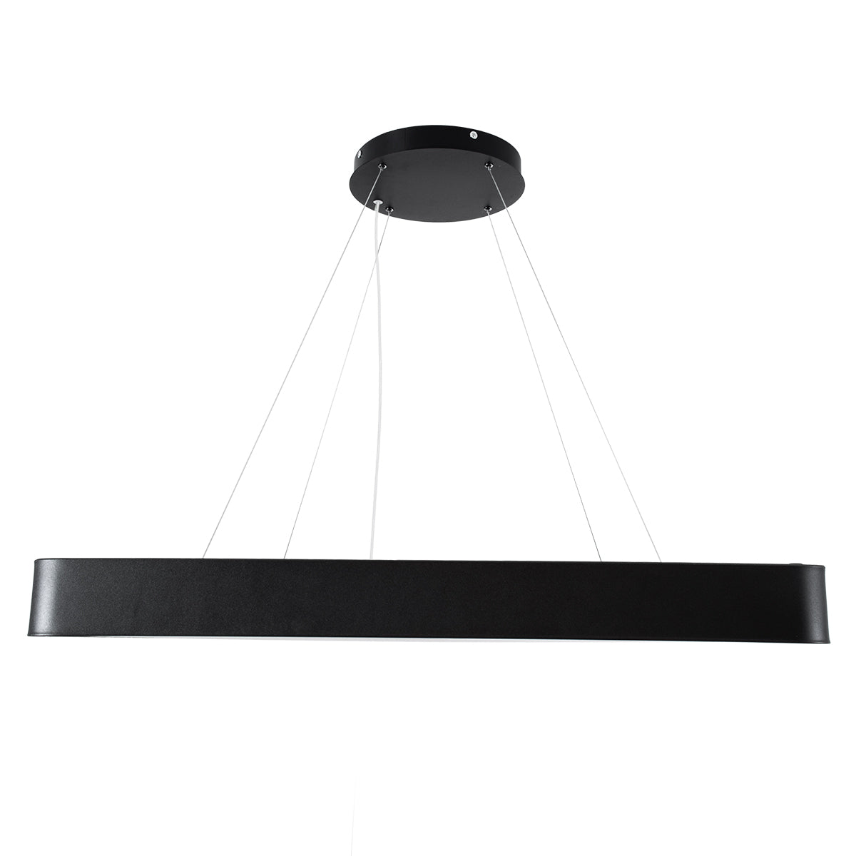 GloboStar® KAMALA 61210-P Κρεμαστή Πλαφονιέρα Οροφής LED CCT 100W 11020lm 120° AC 220-240V - Εναλλαγή Φωτισμού μέσω Τηλεχειριστηρίου All In One Ψυχρό 6000k+Φυσικό 4500k+Θερμό 2700k Dimmable Μ80 x Π80 x Υ8cm- Μαύρο - 3 Years Warranty - ledmania.gr