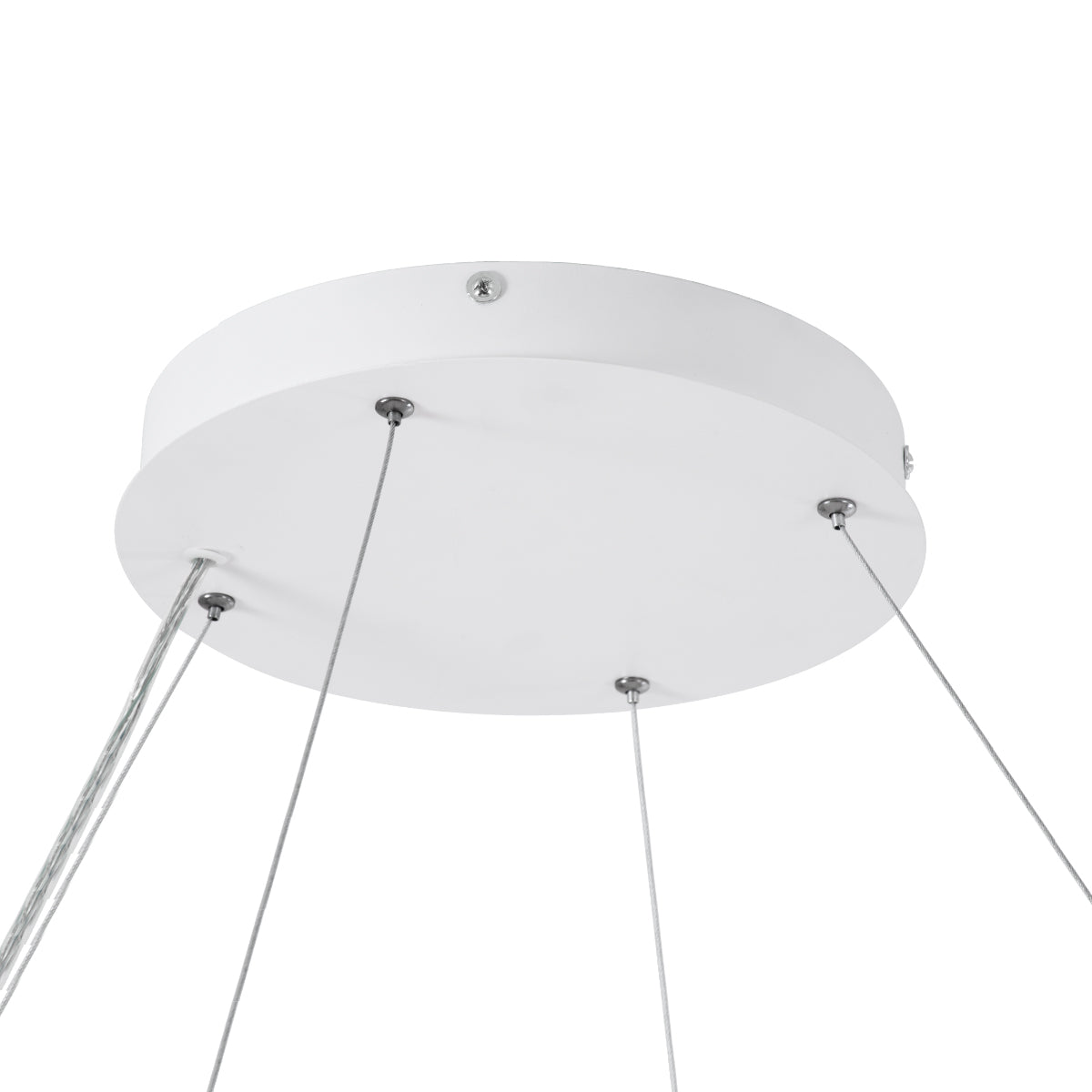 GloboStar® KAMALA 61211-P Κρεμαστή Πλαφονιέρα Οροφής LED CCT 100W 11020lm 120° AC 220-240V - Εναλλαγή Φωτισμού μέσω Τηλεχειριστηρίου All In One Ψυχρό 6000k+Φυσικό 4500k+Θερμό 2700k Dimmable Μ80 x Π80 x Υ8cm- Λευκό- 3 Years Warranty - ledmania.gr