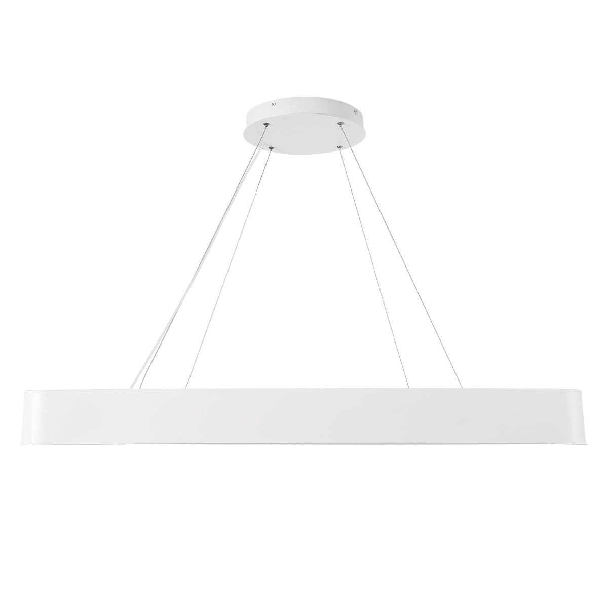 GloboStar® KAMALA 61211-P Κρεμαστή Πλαφονιέρα Οροφής LED CCT 100W 11020lm 120° AC 220-240V - Εναλλαγή Φωτισμού μέσω Τηλεχειριστηρίου All In One Ψυχρό 6000k+Φυσικό 4500k+Θερμό 2700k Dimmable Μ80 x Π80 x Υ8cm- Λευκό- 3 Years Warranty - ledmania.gr