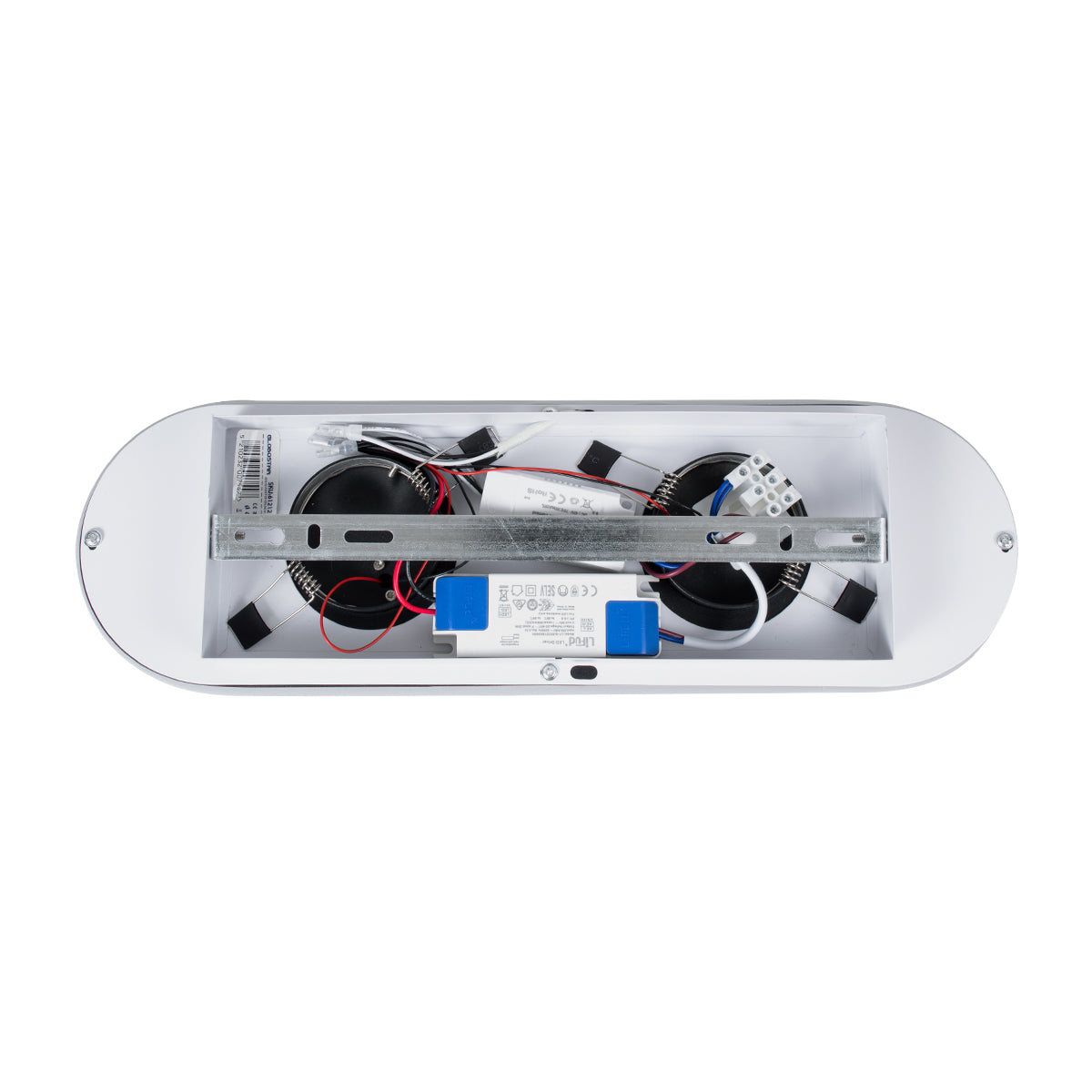 GloboStar® NESPO 61212 Φωτιστικό Οροφής Linear Design LED CCT με Κινούμενα Σποτ LED Spot Downlight 36W 4032lm 360° & 45° AC 220-240V - Εναλλαγή Φωτισμού μέσω Διακόπτη On/Off All In One Ψυχρό 6000k+Φυσικό 4500k+Θερμό 2700k Μ40 x Π13 x Υ6.5cm - Μαύρο - ledmania.gr
